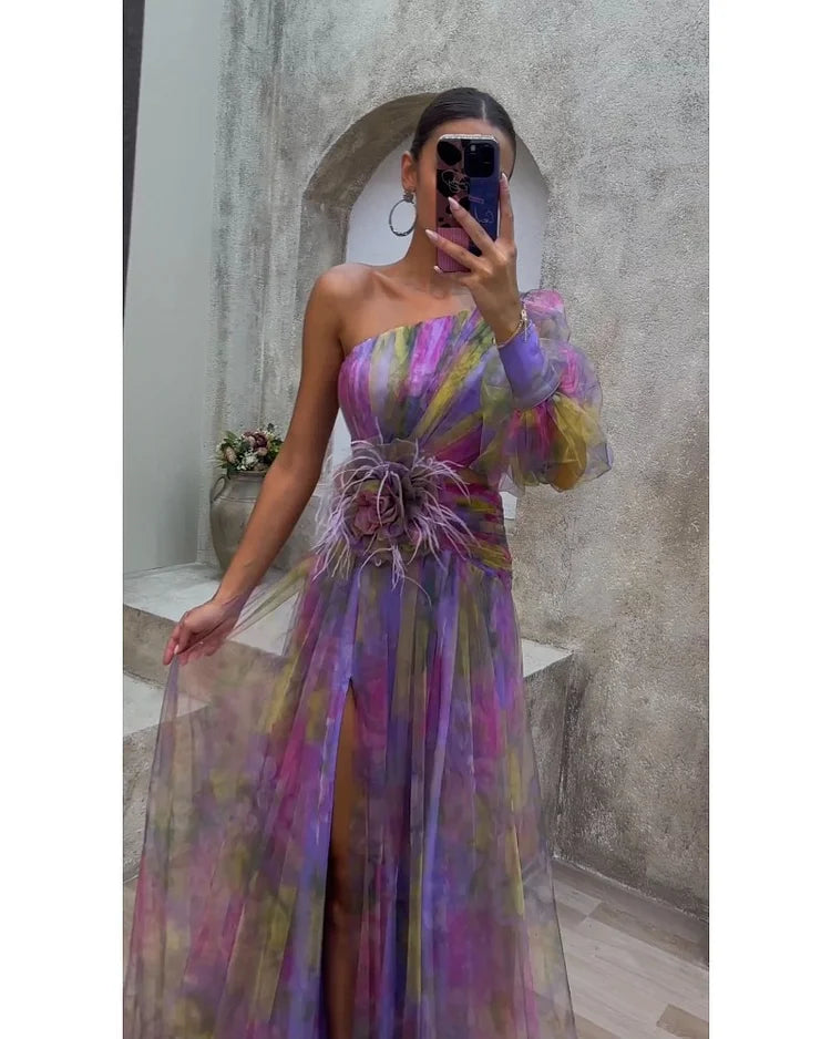 Nana – Elegante Jurk met Lange Mouwen